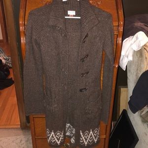 Vintage button up duster cardigan